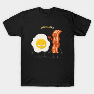 Egg and Bacon - Hashtag Couple Goals T-Shirt